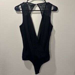 🎀Bebe Women's Lace Bodysuit - Black